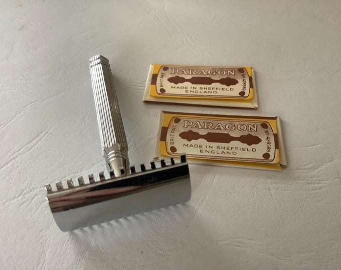 1930s Paragon Safety Razor With Blades: New Old Stock, Made in England ...