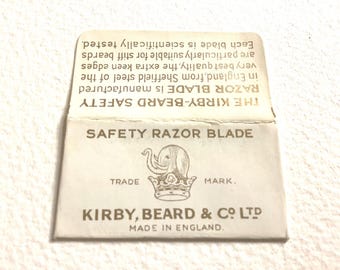 Lama per rasoio di sicurezza dei primi del XX secolo: Kirby Beard and Co. Birmingham