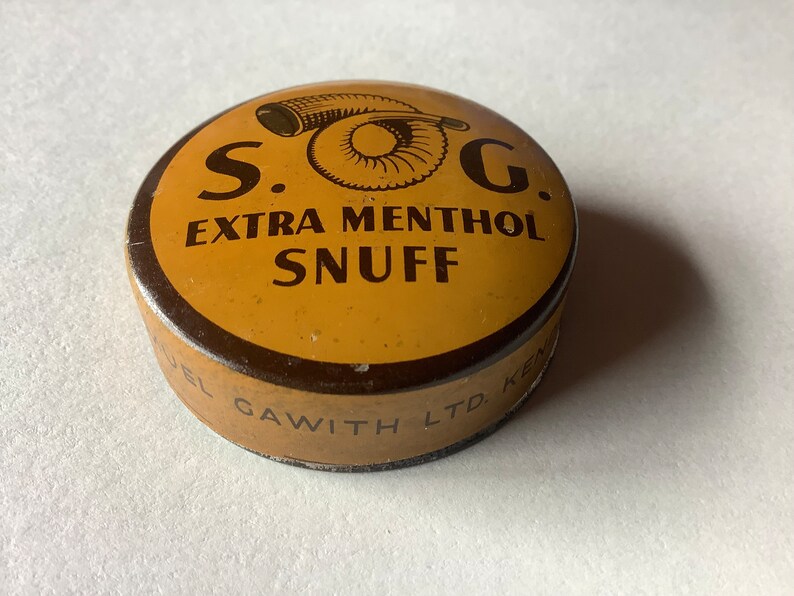 Vintage Snuff Tin Samuel Gawith 'extra Menthol Snuff' Etsy