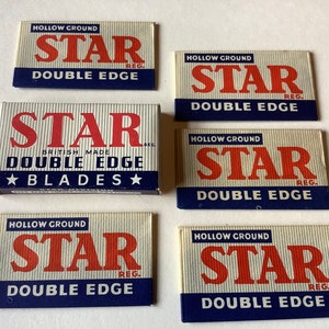 Vintage Razor Blades Full Box &#39;Star&#39; British Made WW11 era