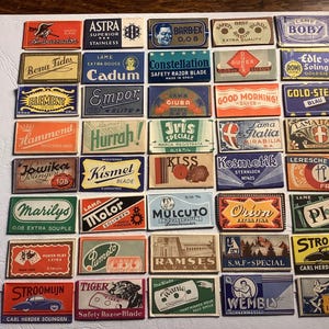 Vintage Rasierklingen & Verpackungen x 40 Verschiedene&#39; Europa 2.Wahl