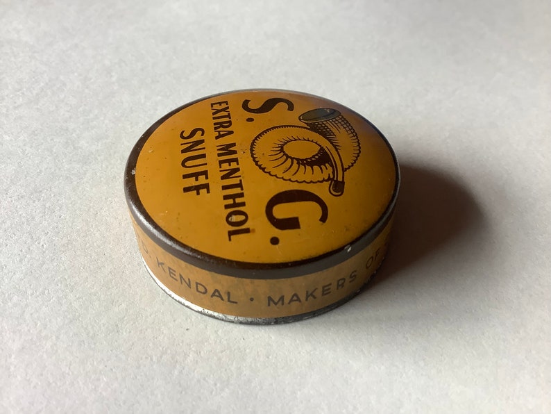 Vintage Snuff Tin Samuel Gawith 'extra Menthol Snuff' Etsy