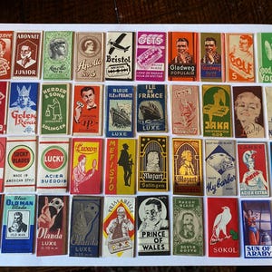 Vintage Razor Blades & Wrappers x 40 Different&#39; Europe