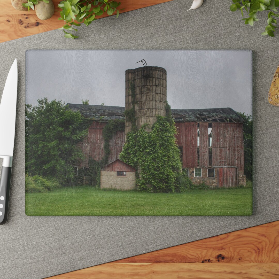 Imlay City Road Red I Barn Boutique Temperedglass Cutting Etsy