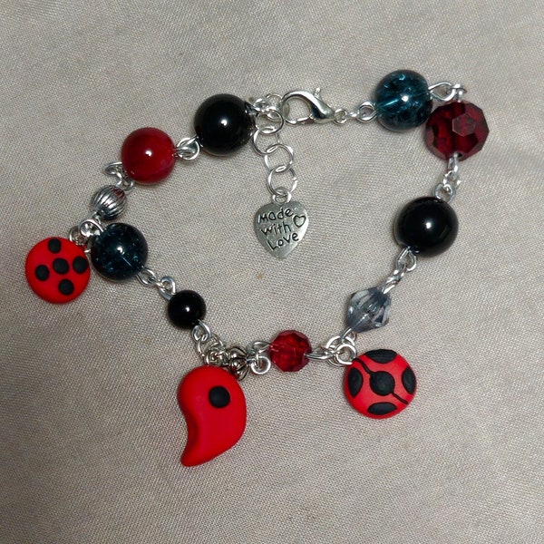 Miraculous ladybug charm bracelet Clearance