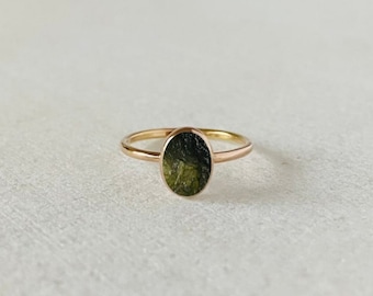 Genuine Moldavite Jewelry, Rough Moldavite Ring, Gemstone Jewelry, Mother’s Day Gifts, Bohemian Boho Ring Silver Gift For Her, Gift For Him