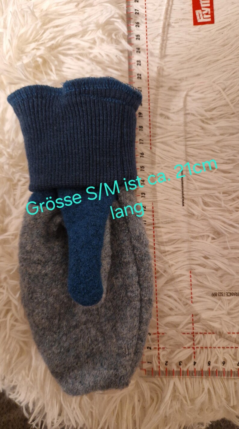 Single-layer boiled wool gloves, merino wool, wool cuffs, various colors and sizes, winter gloves, children's and adult sizes image 13