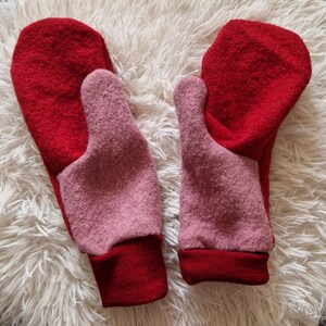 Single-layer boiled wool gloves, merino wool, wool cuffs, various colors and sizes, winter gloves, children's and adult sizes image 12