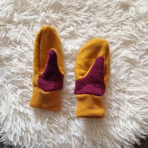 Single-layer boiled wool gloves, merino wool, wool cuffs, various colors and sizes, winter gloves, children's and adult sizes image 9
