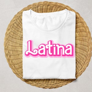 Latina SVG: Pink Spanish Quotes, T-Shirt Design (Cut Files)