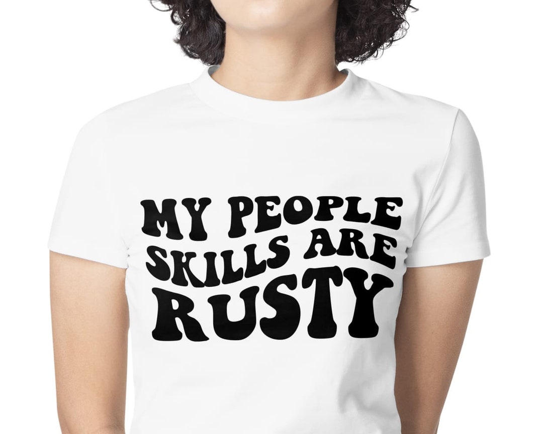My People Skill Are Rusty Svg Wavy Svg Wavy Text Retro Svg - Etsy