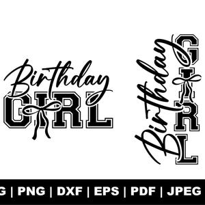 Verjaardag meisje Svg Png, verjaardag meisje coquette Svg Png, verjaardag coquette Svg Png, gelukkige verjaardag Svg, Svg-bestanden voor Cricut, cadeau voor haar