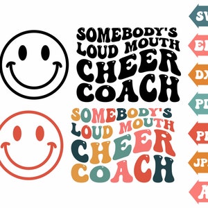 Somebody&#39;s Loud Mouth Cheer Coach Svg, Cheer Mom Svg, Cheer Svg, Wavy Shacked Svg, Cheer Coach Shirt Svg, Clipart, Svg,Png Cut Files Cricut