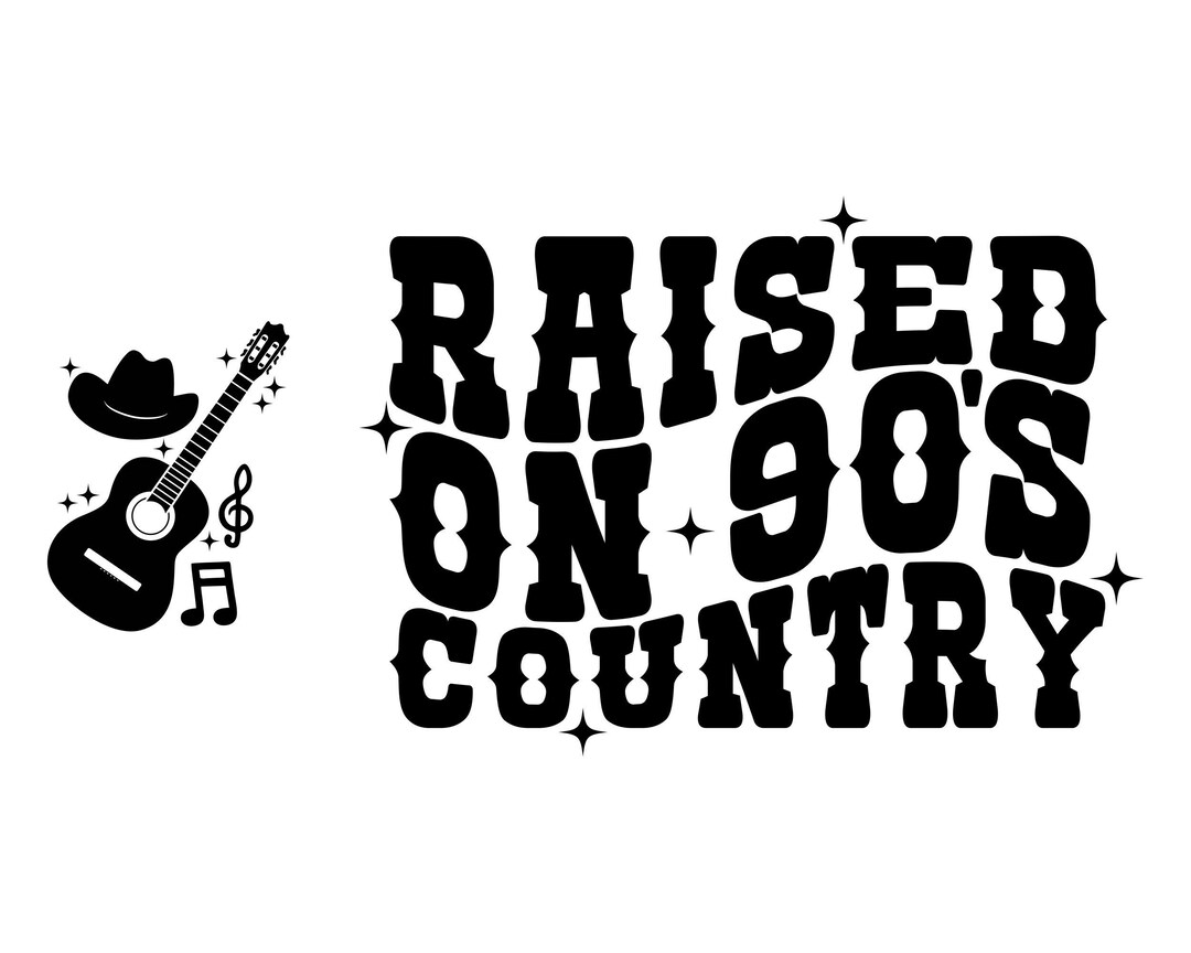 90s Country SVG: Retro Wavy Text, Nashville Bachelorette Clipart ...