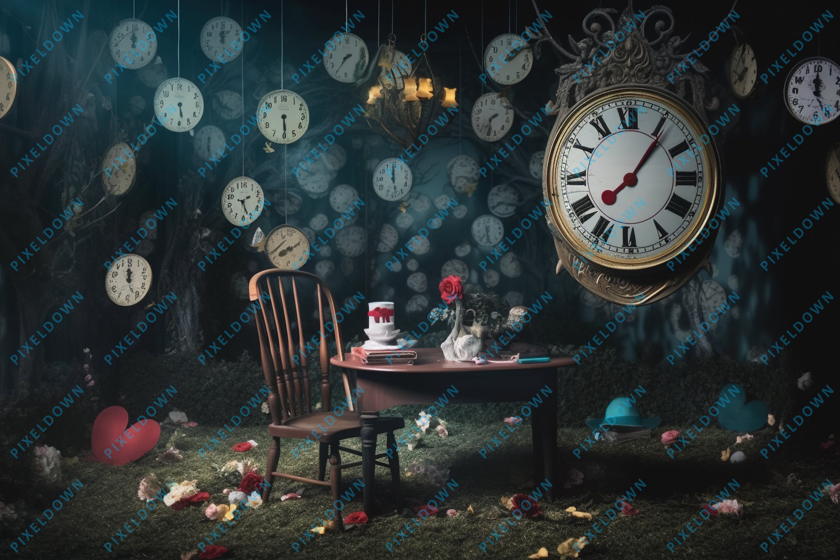 Alice In Wonderland Theme Backdrops Etsy Alice In Wonderland Theme Backdrops Etsy