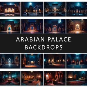 Arabische paleis thema achtergronden