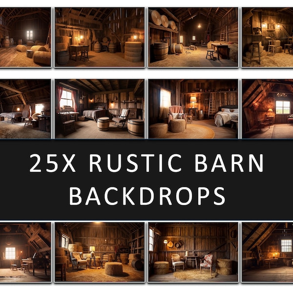 25 Rustic Barn photography backdrops