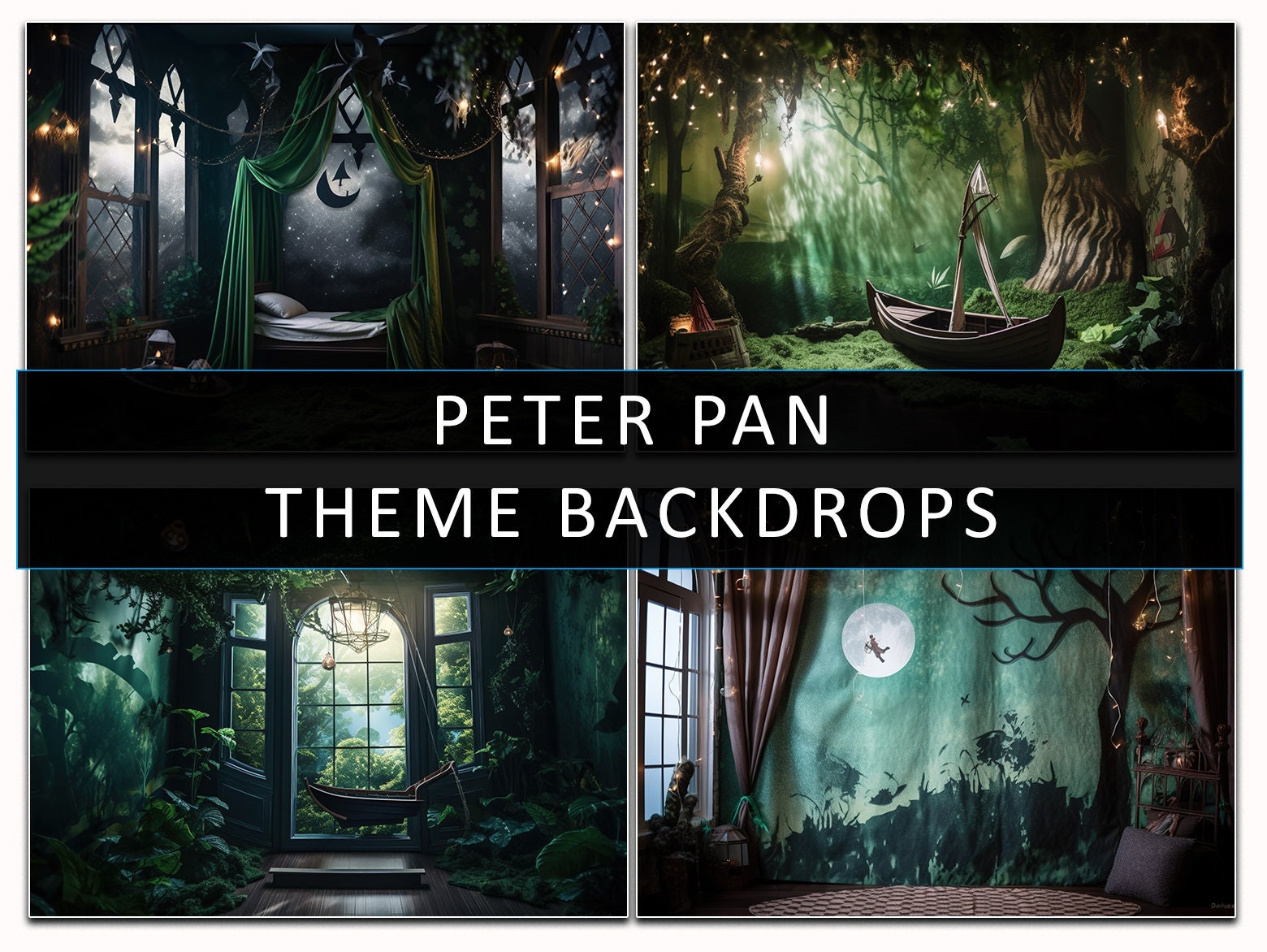 Peter Pan Theme Backdrops 