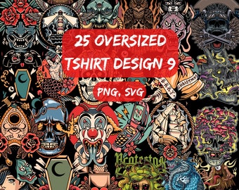 25 Urban Streetwear T-Shirt Designs: Biker & Hip Hop Graphics (PNG)