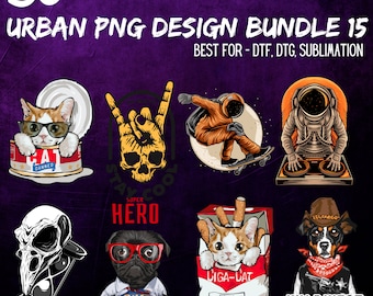 50 Urban Streetwear T-Shirt Designs: Pop Culture Graphics (Digital)