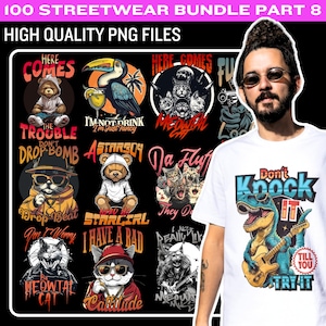 Urban T-Shirt Designs: Streetwear Graphics Bundle (Digital Download)