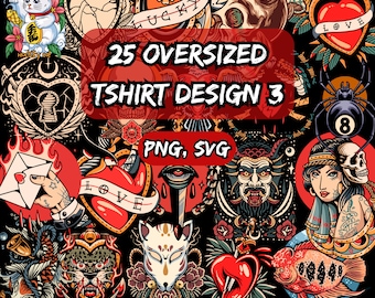 25 Urban Streetwear T-Shirt Designs: Biker & Hip Hop Graphics (PNG)