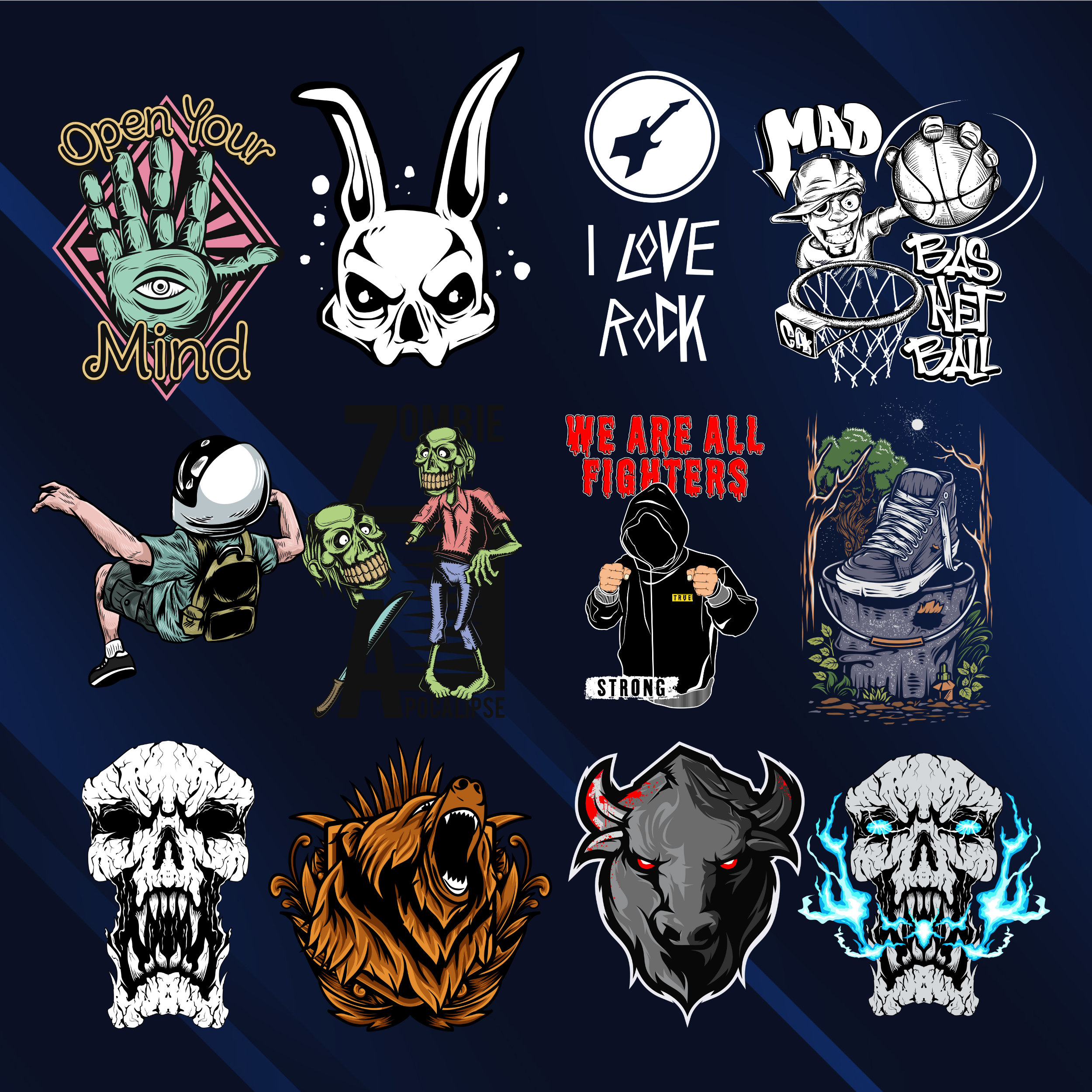 50 Urban Bundle 16 Anime Design Urban Shirt Designs Digital Quirky