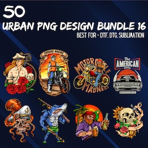 50 Urban Streetwear T-Shirt Designs: Pop Culture Graphics (Digital)