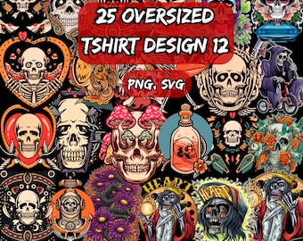 Streetwear T-Shirt Designs: Urban Graphics Bundle (PNG)