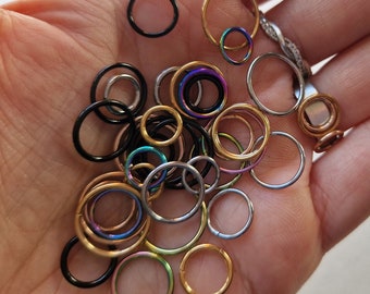 Surgical Steel Hinged Segment Ring: Ear, Septum, Nose Hoop