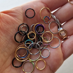 Surgical Steel Hinged Segment Ring Top Ear Cartilage Hoop Clicker Rings Septum Clickers Tragus Cartilage Helix Earring Small Nose Hoop