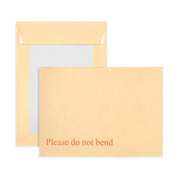 A5/C5 Brown Kraft Cardboard Envelopes: Please Do Not Bend (229mm x 162mm)