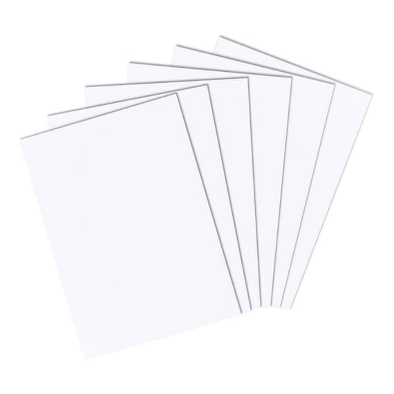 250gsm White Cardstock: Thick Printer Paper, Craft Card, Stationery (A2-A6)
