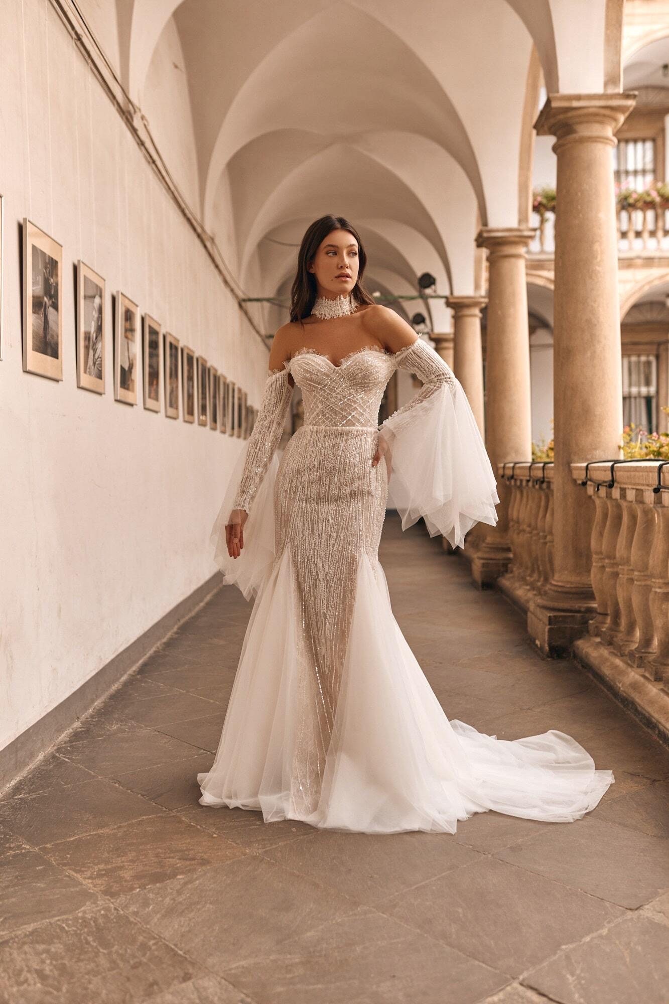 Lace Mermaid Wedding Dress Etsy