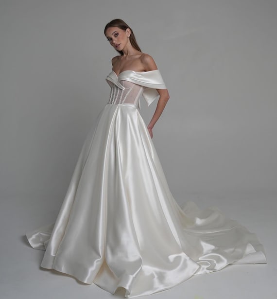 a line princess dress Stacees 2026 Ball Gown Prom Ivory Tulle Floral Leaf Lace and would be perfect for any formal event White Simple A-line Princess Bridal