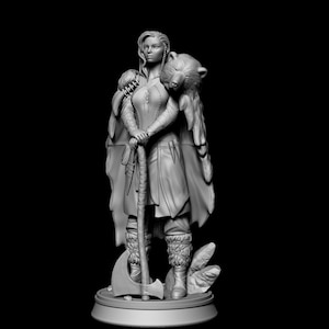 Viking Female Warrior Stl , Viking 3D Stl File, Stl, Instantly Download stl, High Quality Stl, Warrior Woman Stl