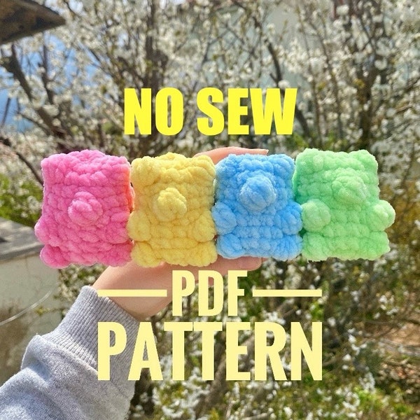 Crochet Gummy Bear Pattern no sew