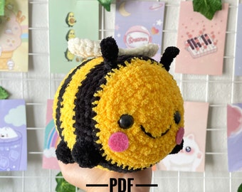 PATTERN: Bee - Crochet bee pattern - amigurumi bee pattern - crocheted baby bee pattern - PDF crochet pattern