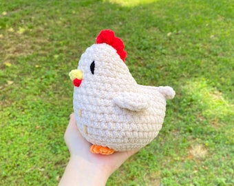 Mabel Chicken: Handmade Crochet Chicken Plushie