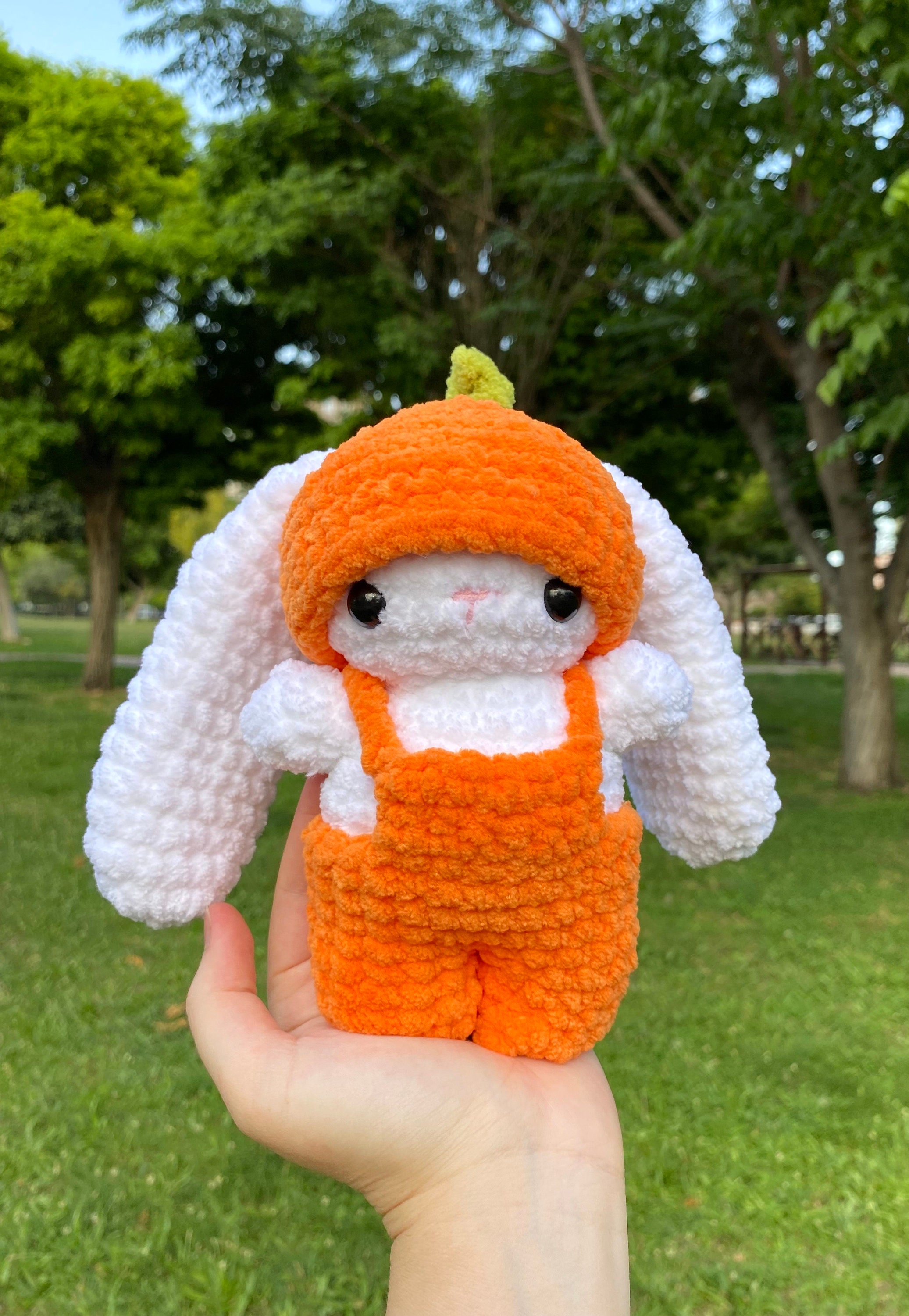 Orange Bunny , Crochet Bunny , Amigurumi Bunny , Plush Bunny , Bunny in ...