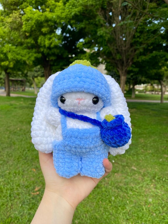 Blueberry Bunny Crochet Bunny Amigurumi Bunny Plush Bunny
