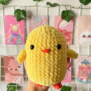 Crochet chick , chick plush  , amigurumi chick , crochet toy , crochet animal , plush chick