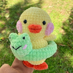 Dudu le canard , canard joufflu , canard au crochet , canard farci , canard au chapeau , canard amigurumi , canard softy