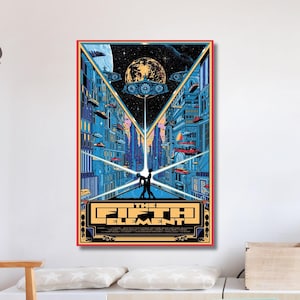 The Fifth Element Movie Poster Canvas Wall Art Frame Option, Glass Canvas Wall Art, Modern Art, Family Decor, Handmade Gift, Christmas Gift