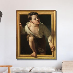 Pere Borrell del Caso  Escaping Criticism (1874), Escaping Criticism Painting by Borrell del Caso, Portrait Painting, Reproduction Canvas