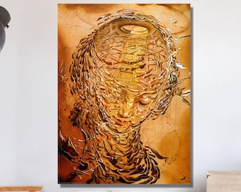 Salvador Dali Print: Exploding Raphaelesque Head, Abstract Art