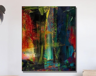 Gerhard Richter&#39;s Abstraktes Bild Canvas Wall Art, Symbolism Decor ,Home Decoration, Expressionism, Gift Fan Modern Arts, Canvas Wall Arts