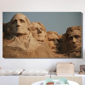 Mount Rushmore, National Memorial,Mount Rushmore print, Dakota Sculpture USA Presidents Park Rushmore Art, Home Print Decor, Canvas Wall art