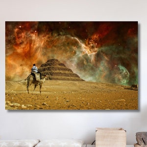 Saqqara Necropolis , Egypt Print, Canvas Decor , Glass Wall Art , Canvas Wall Art , Modern Art, Christmas Gift , Room Decor, Handmade Gift