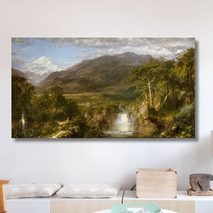 Herz Der Anden Von Frederic Edwin Church 1826–1900, Zeichnung Druck Leinwand Wandkunst, amerikanischer Künstler, Nordlicht Kunst, handgemachtes Geschenk